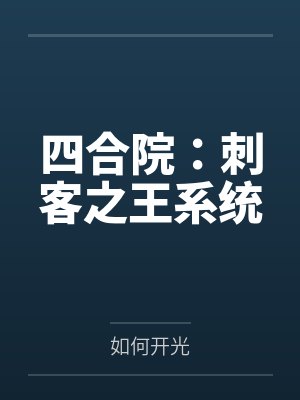 四合院之出名小说